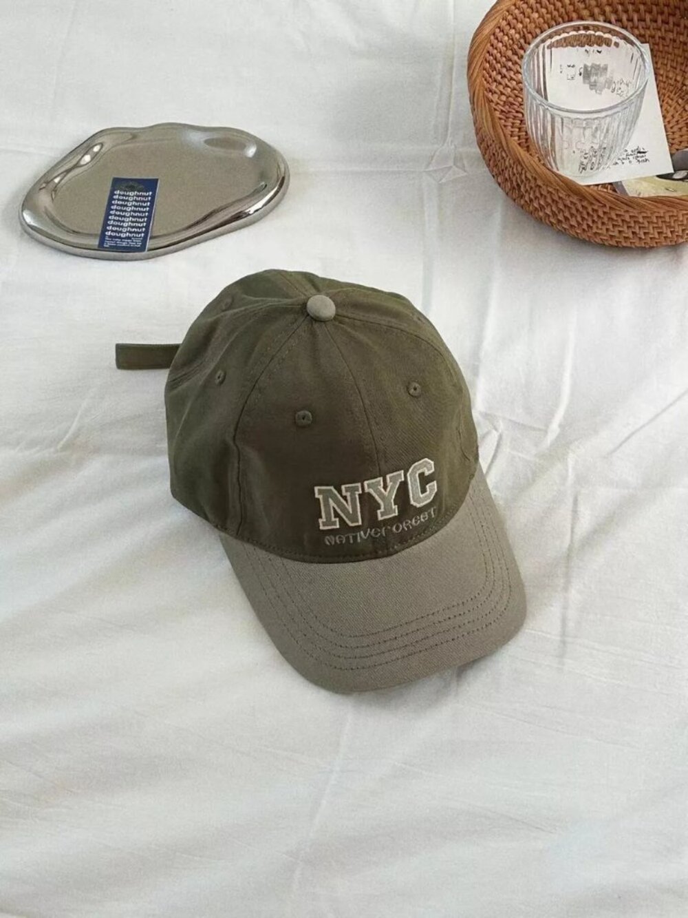 Letter Embroidered Baseball Cap - Picture 2 of 7
